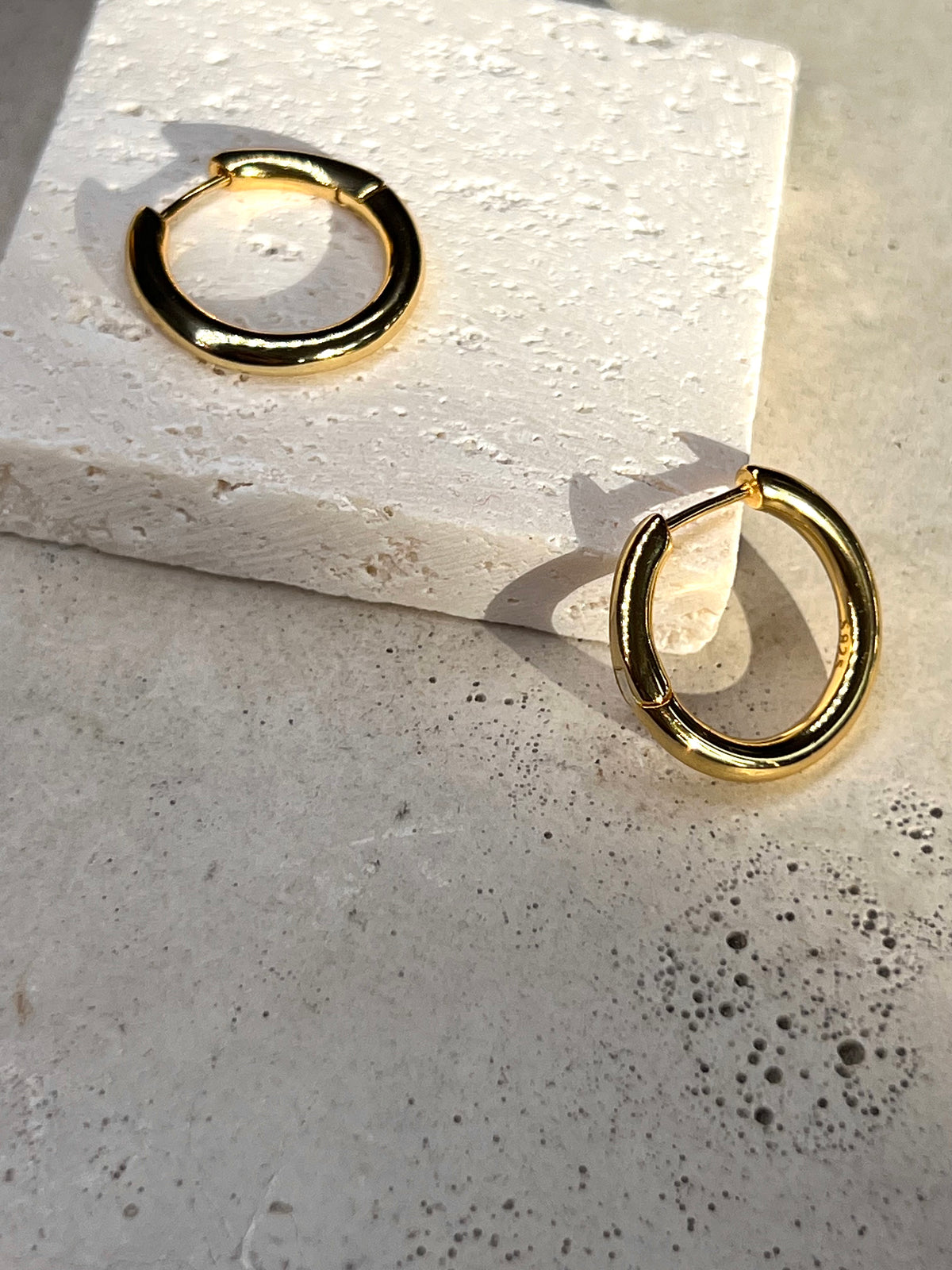 Glas organic Circle `Rock Crystal´ 925 Silverhoop