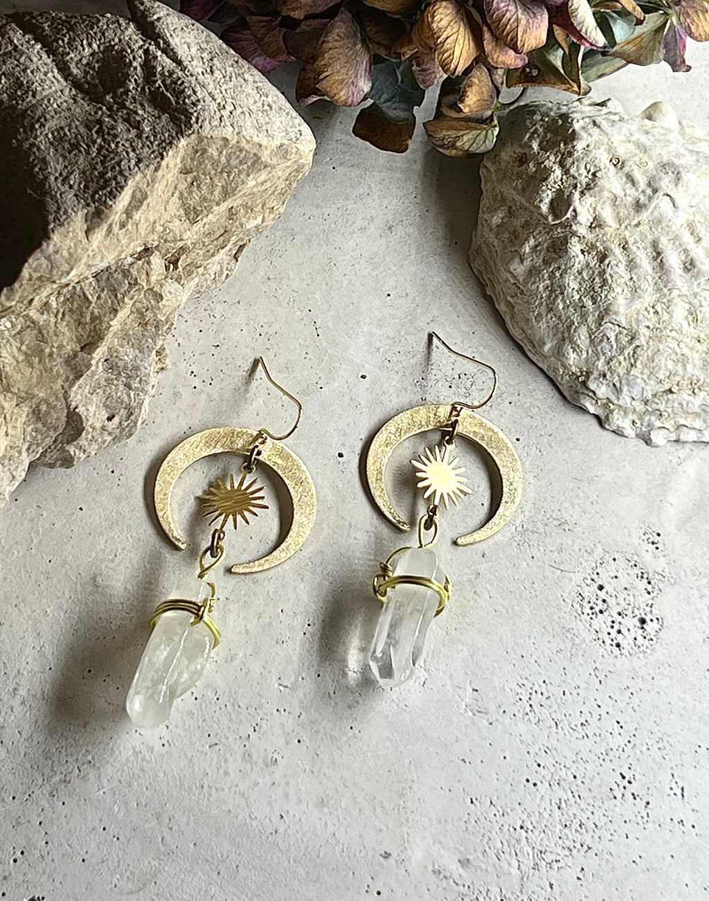 Crystal Golden Suns & Moons
