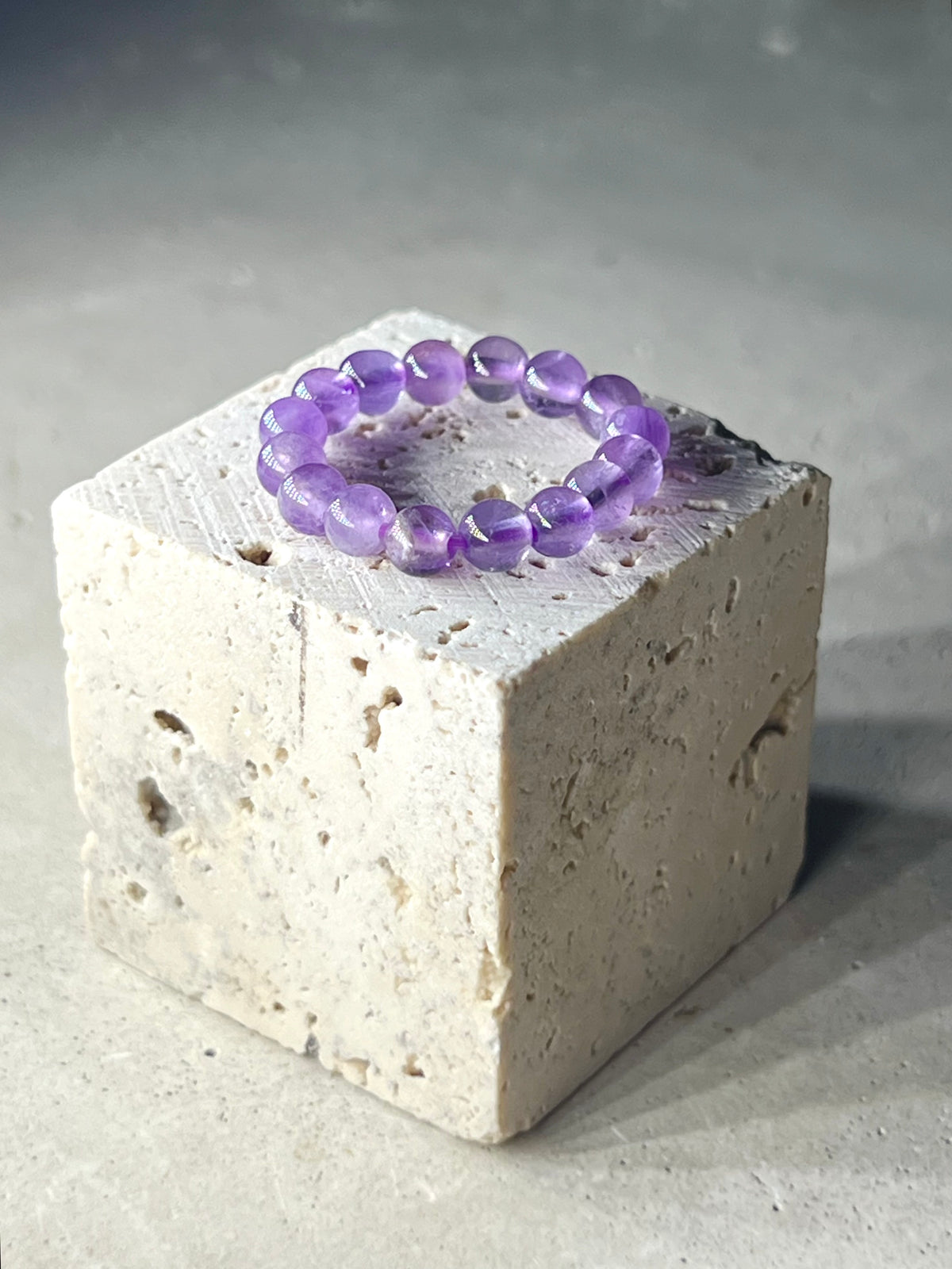 Amethyst Perlen Ring