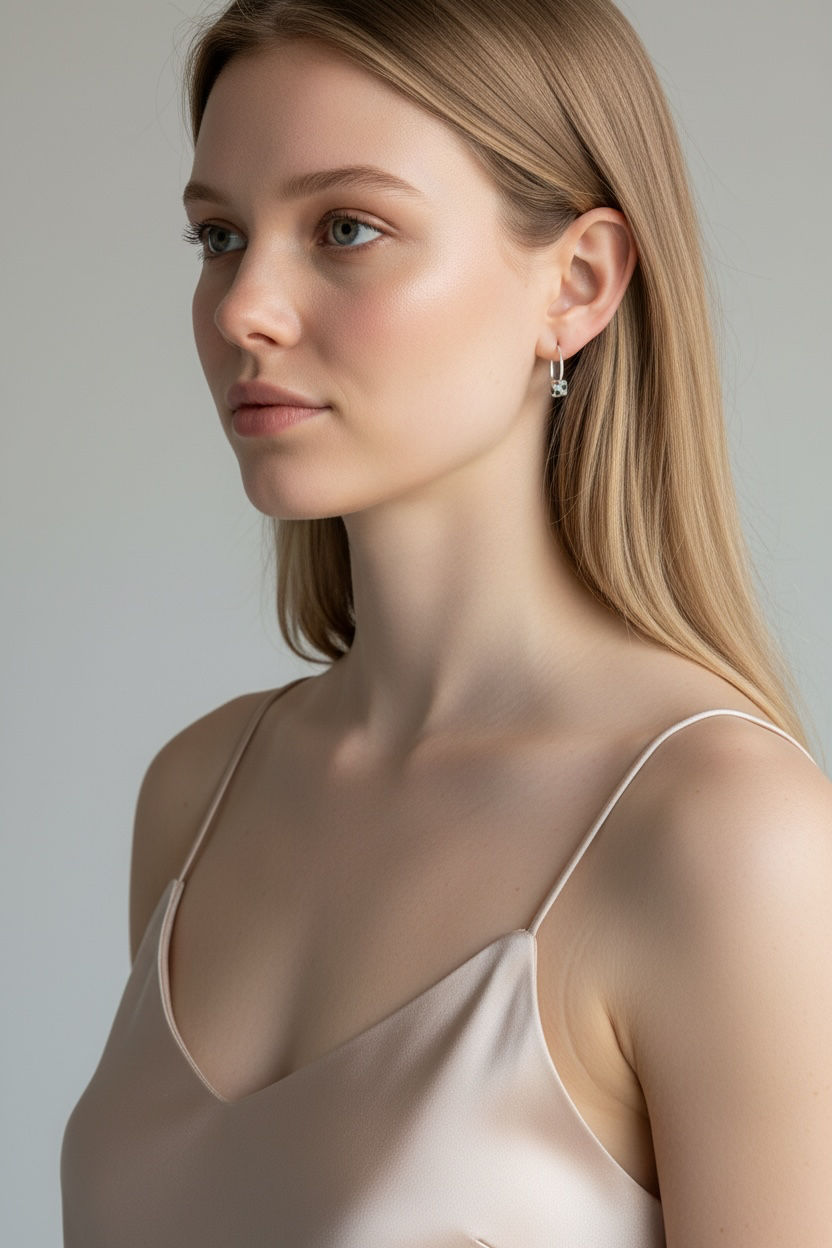 Yulia Silbercreolen mit dalmatiner Jaspis