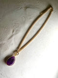 Maxi 18k Choker mit Amethyst