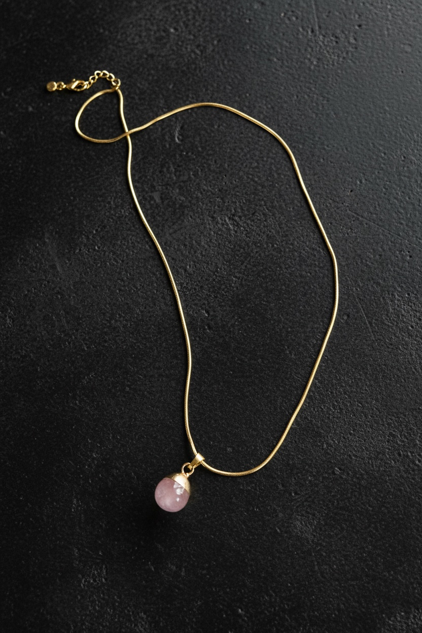 Drop 18k Rosenquarz
