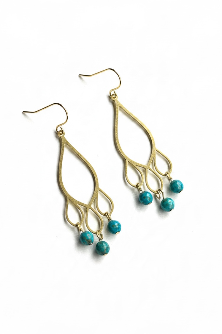 Freya Smaragd Earrings