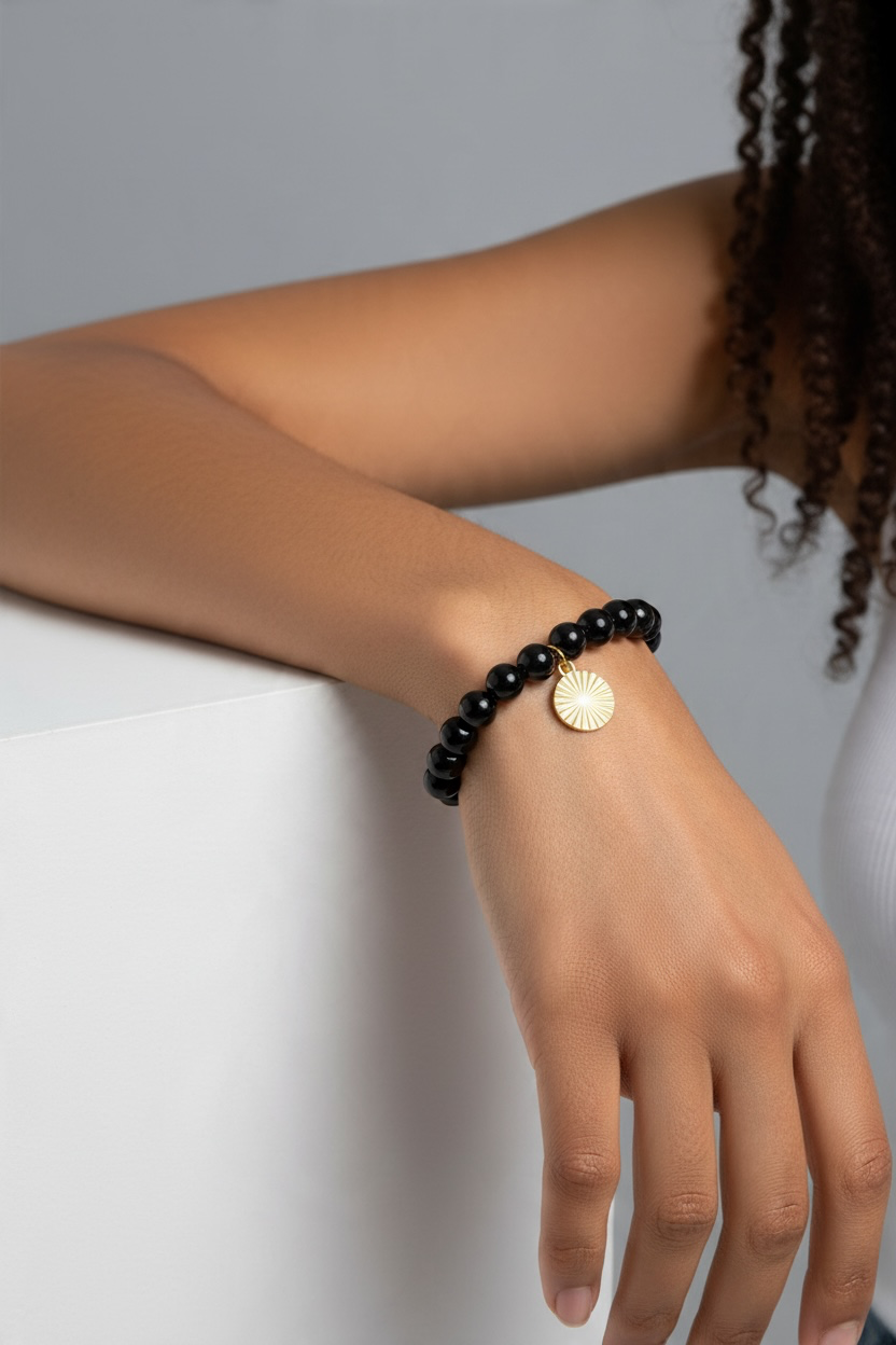 Black Onyx Edelstein Armband