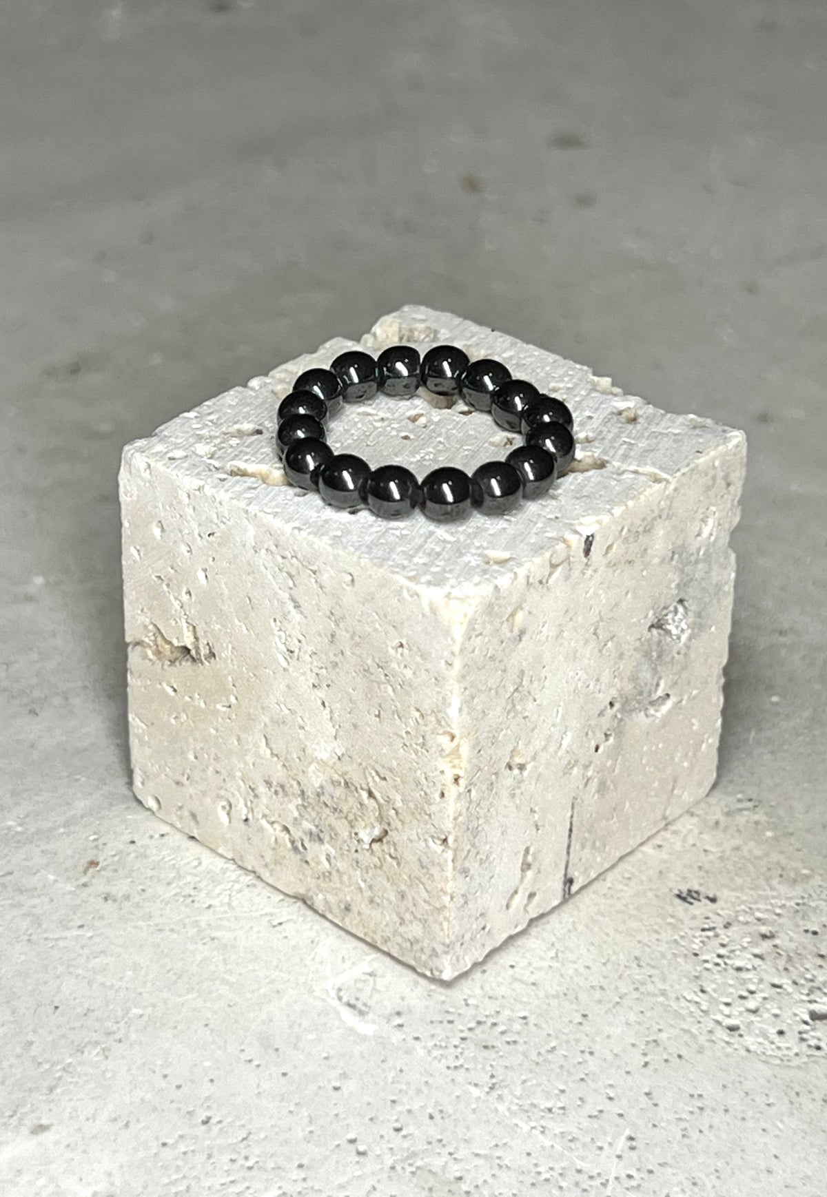 Hämatit Perlen Ring
