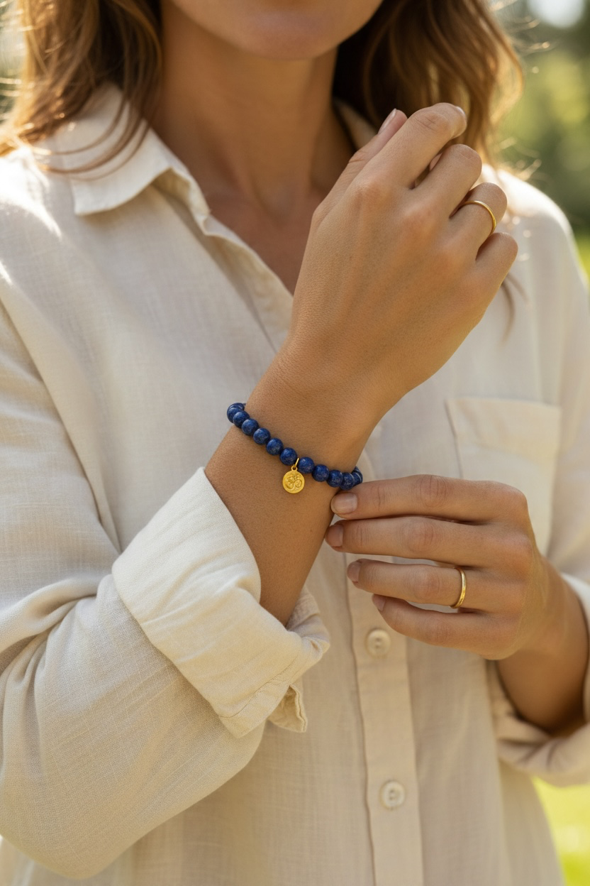 Dumortierit Edelstein Armband