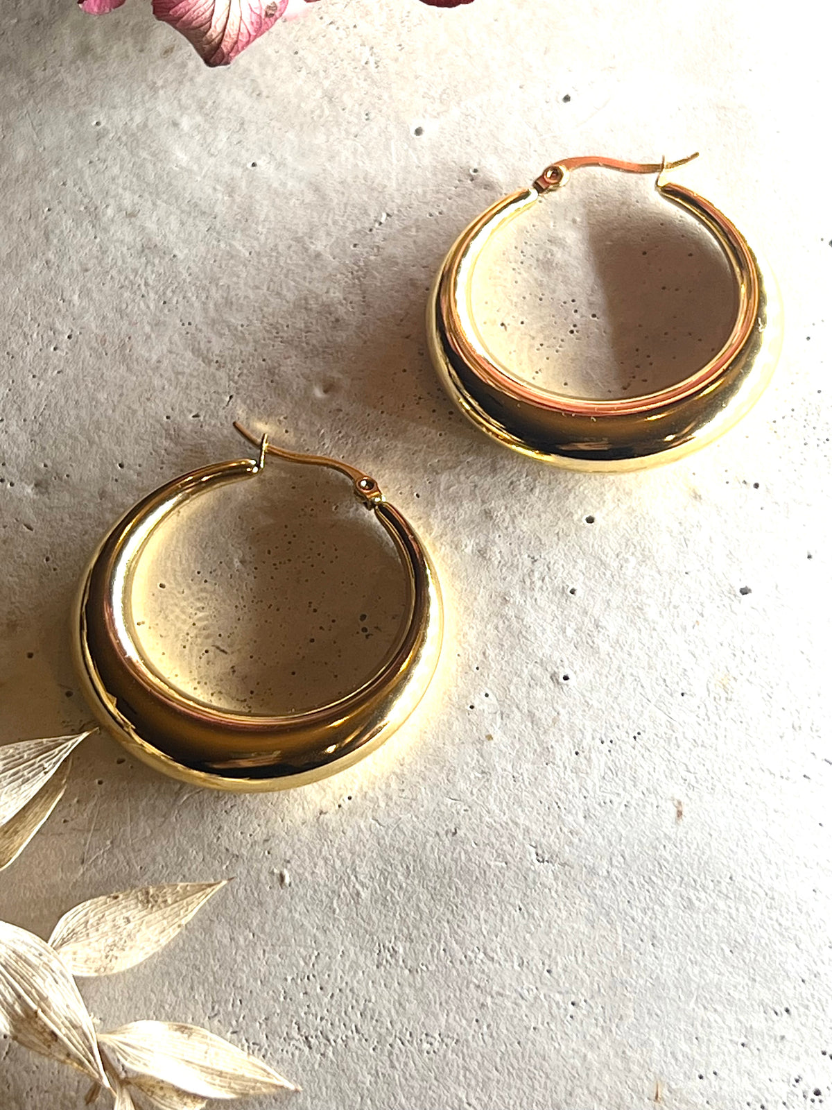 Massive Creolen 18k