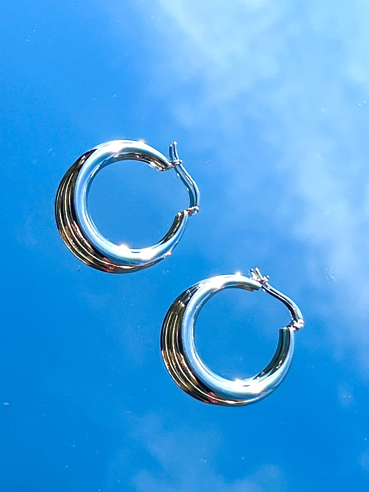 Stainless Steel massive Creolen