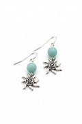 Spiral Silver Sun mit Amazonit