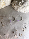 Yulia Silbercreolen mit Amethyst