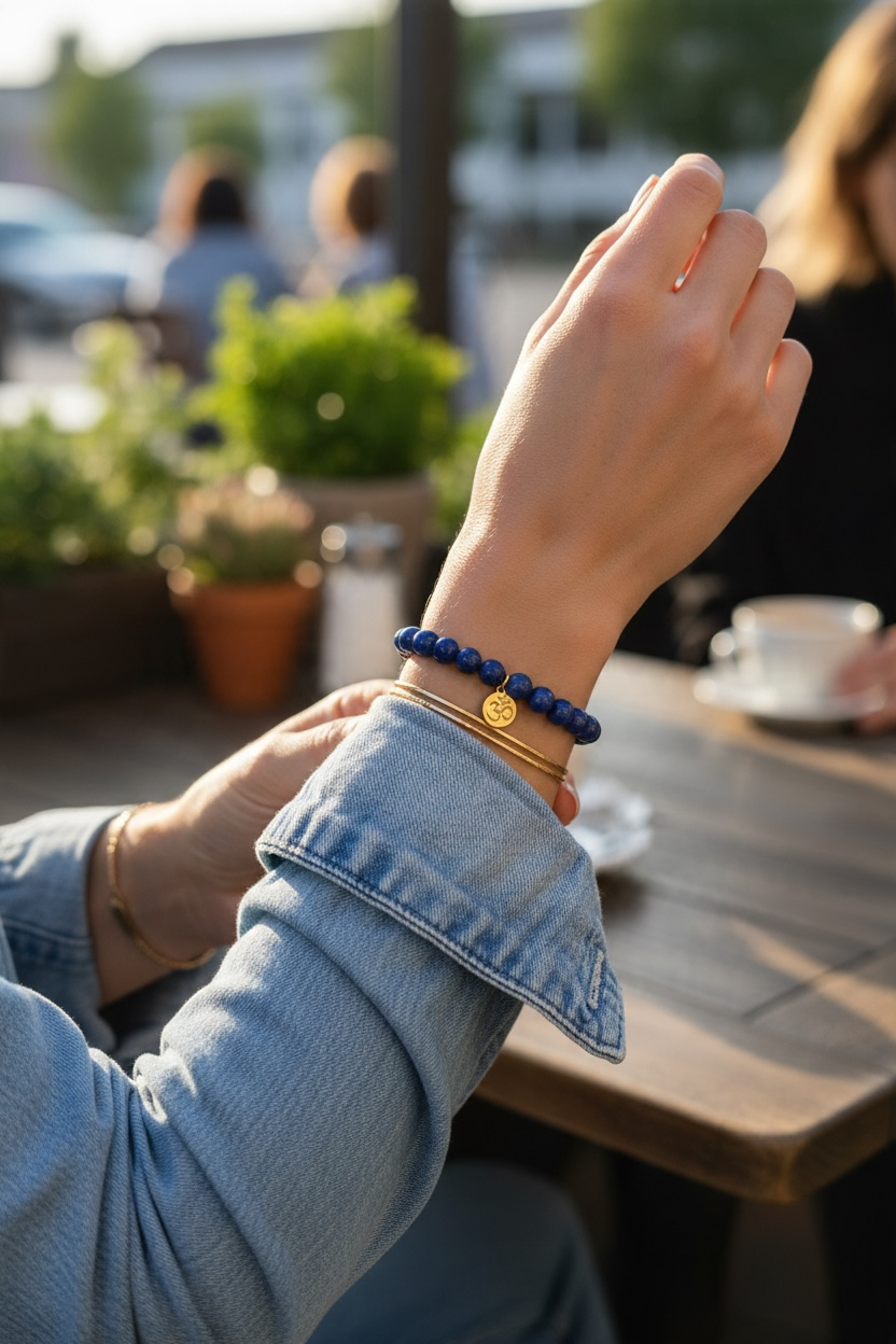 Dumortierit Edelstein Armband