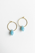 Chalcedon Turquoise Creolen