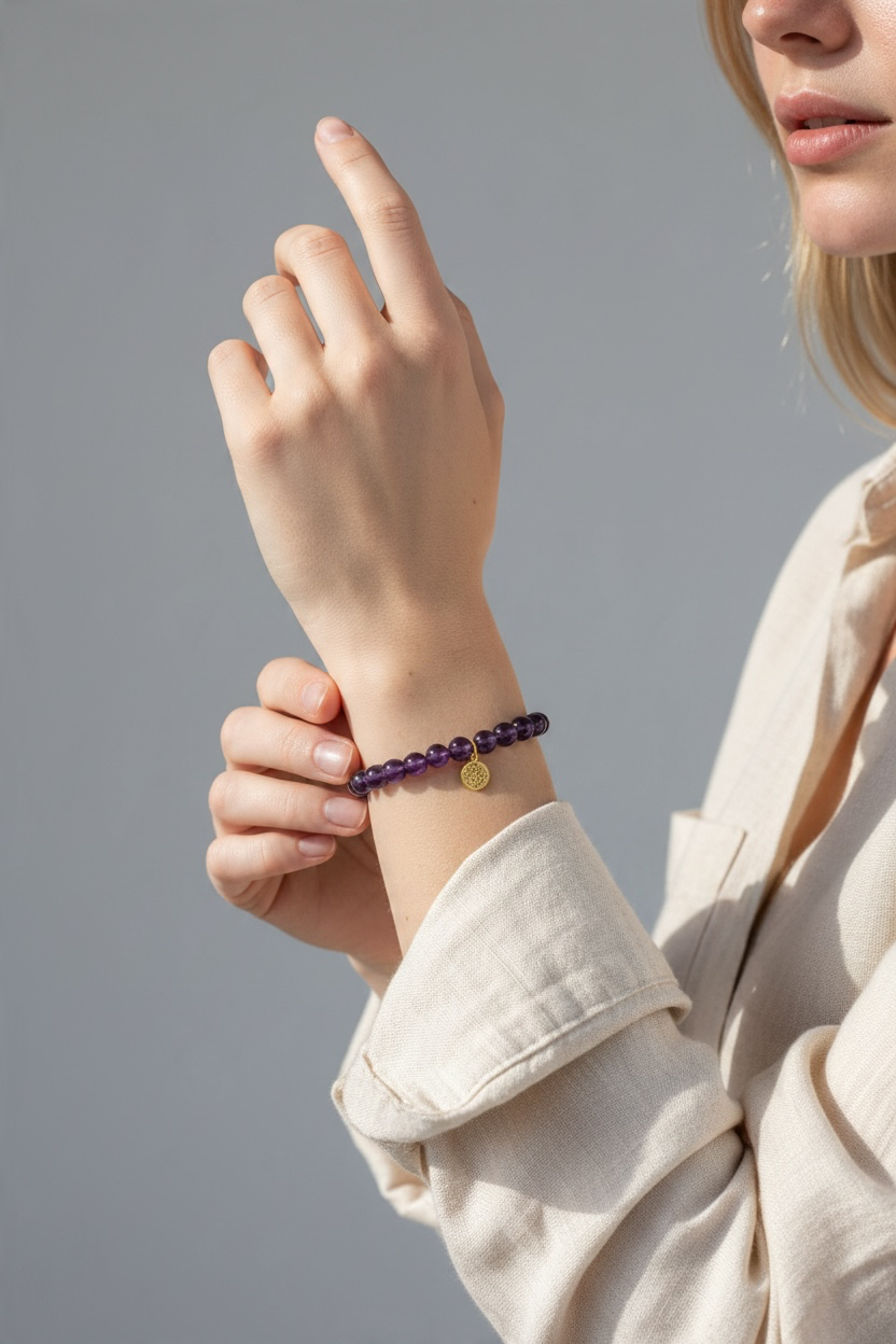 Amethyst Edelstein Armband