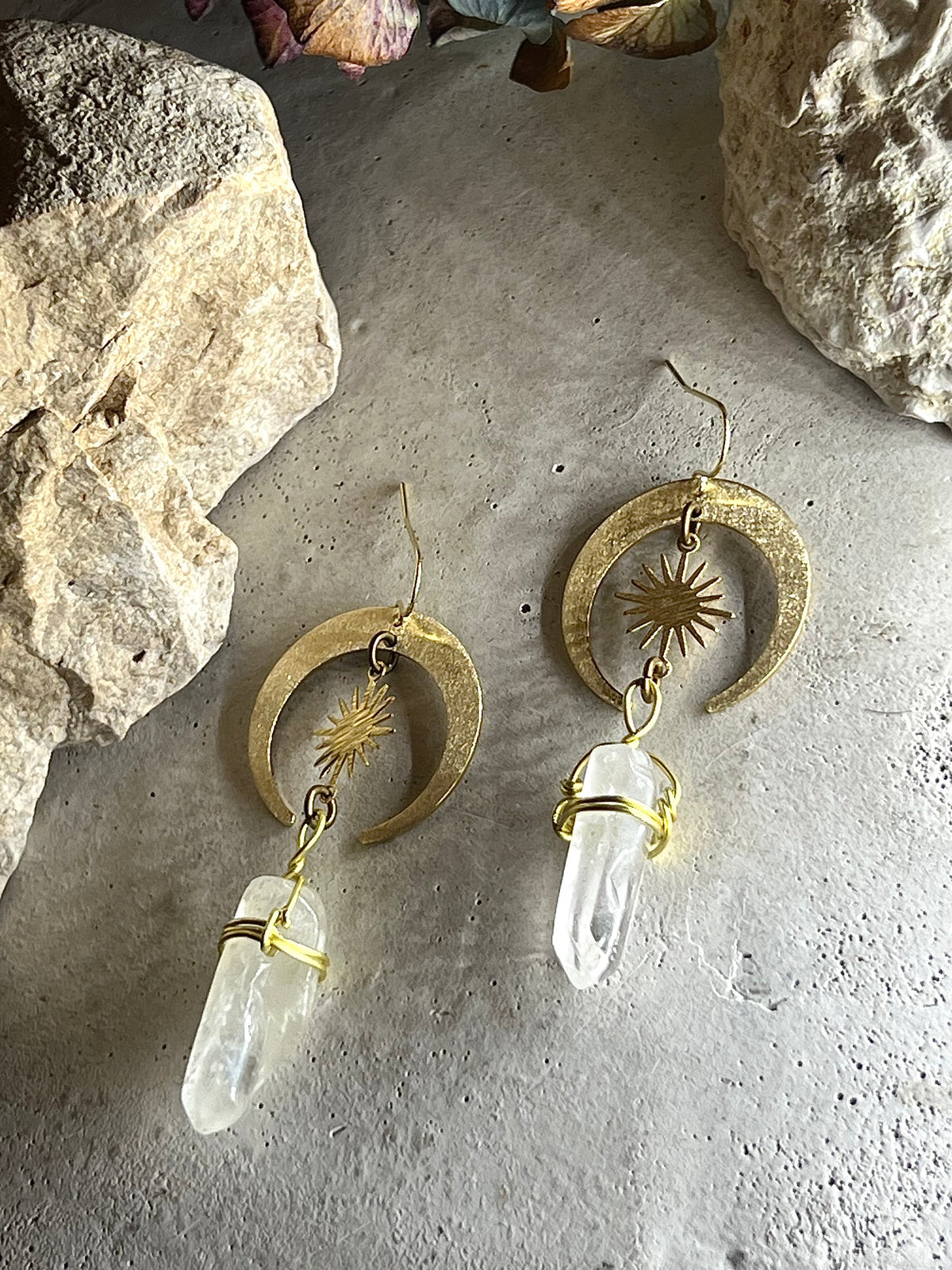 Crystal Golden Suns & Moons