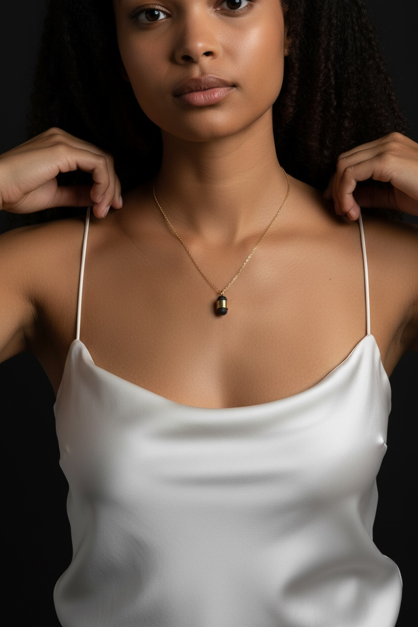 Capsule black Lavastone