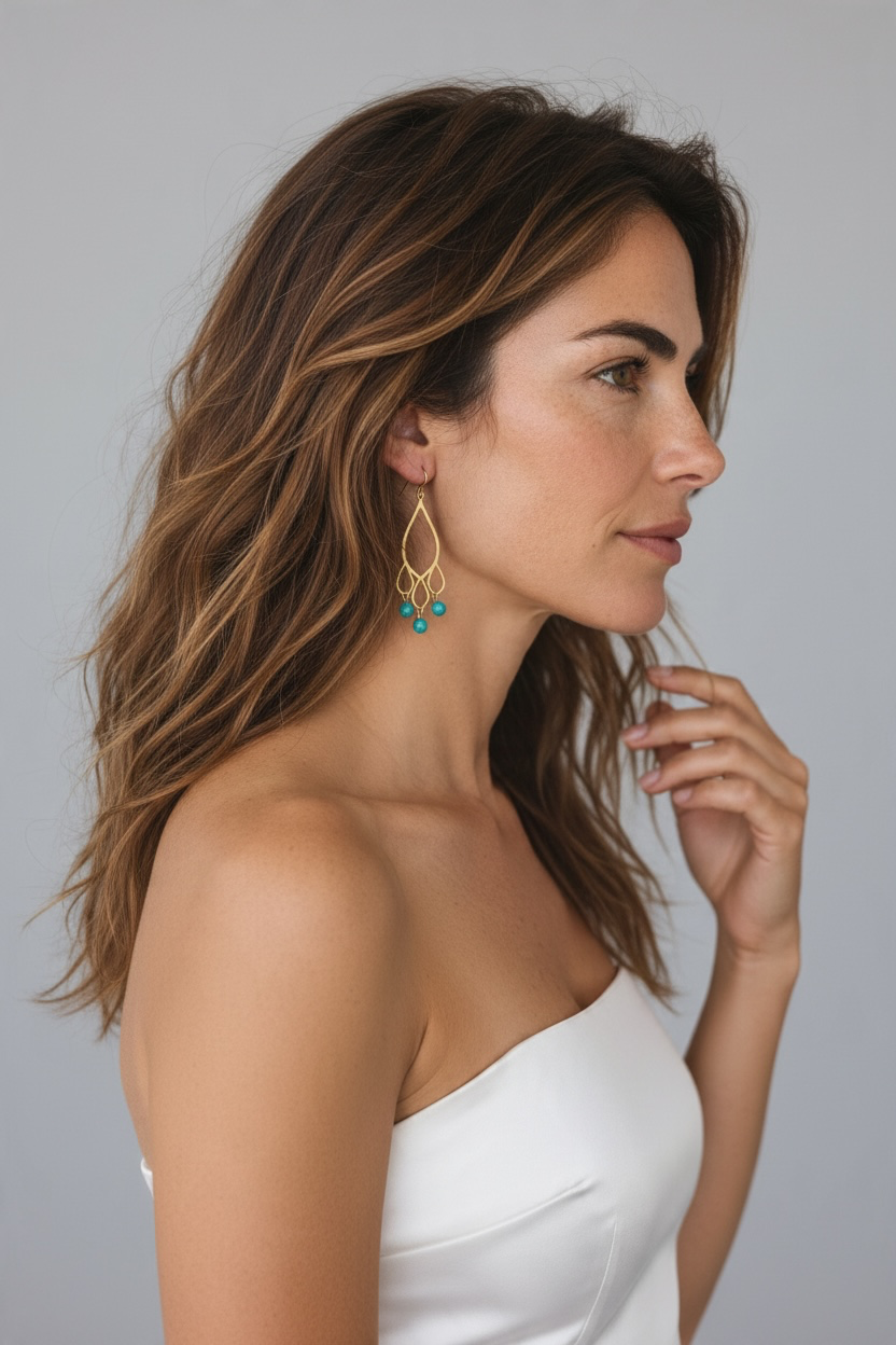 Freya Smaragd Earrings