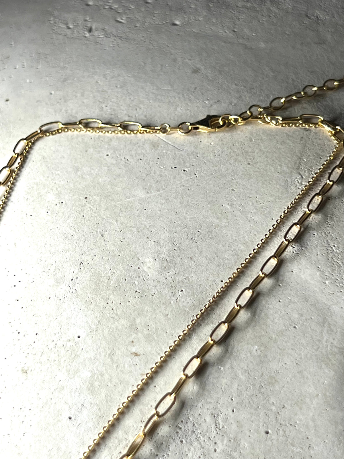 Venezia Double Layer Collier 925 Silber zu 18k vergoldet
