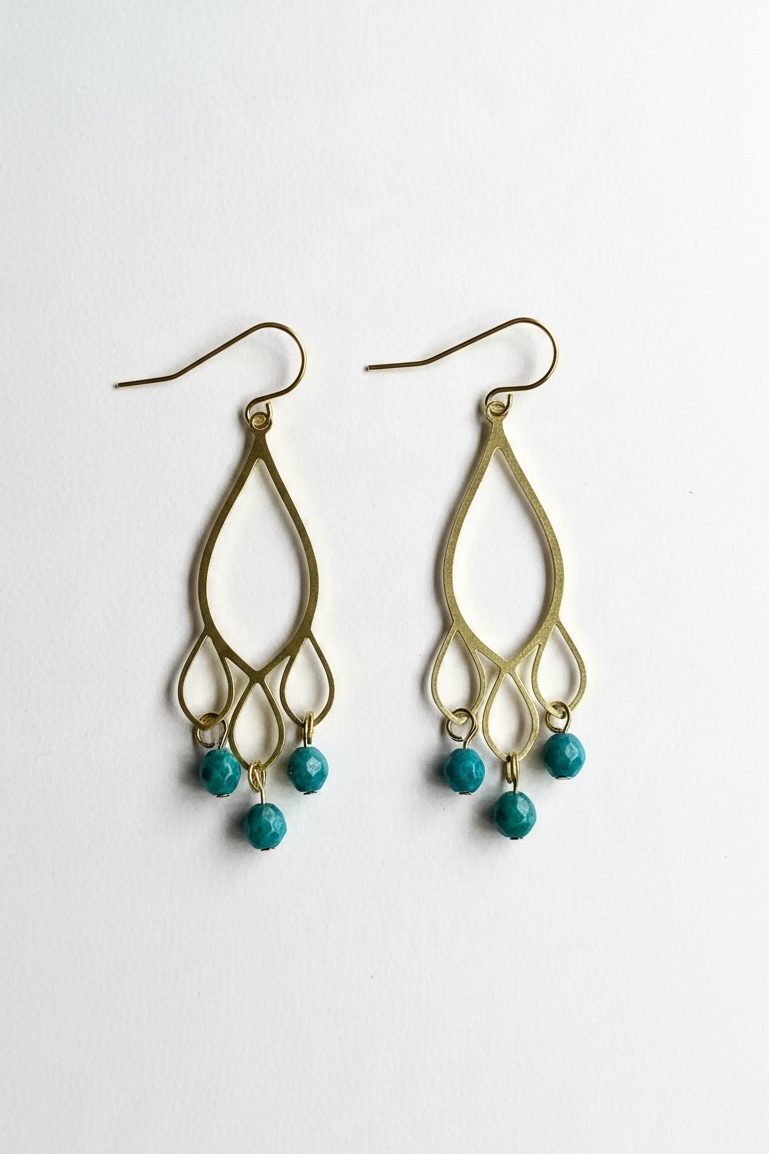 Freya Smaragd Earrings