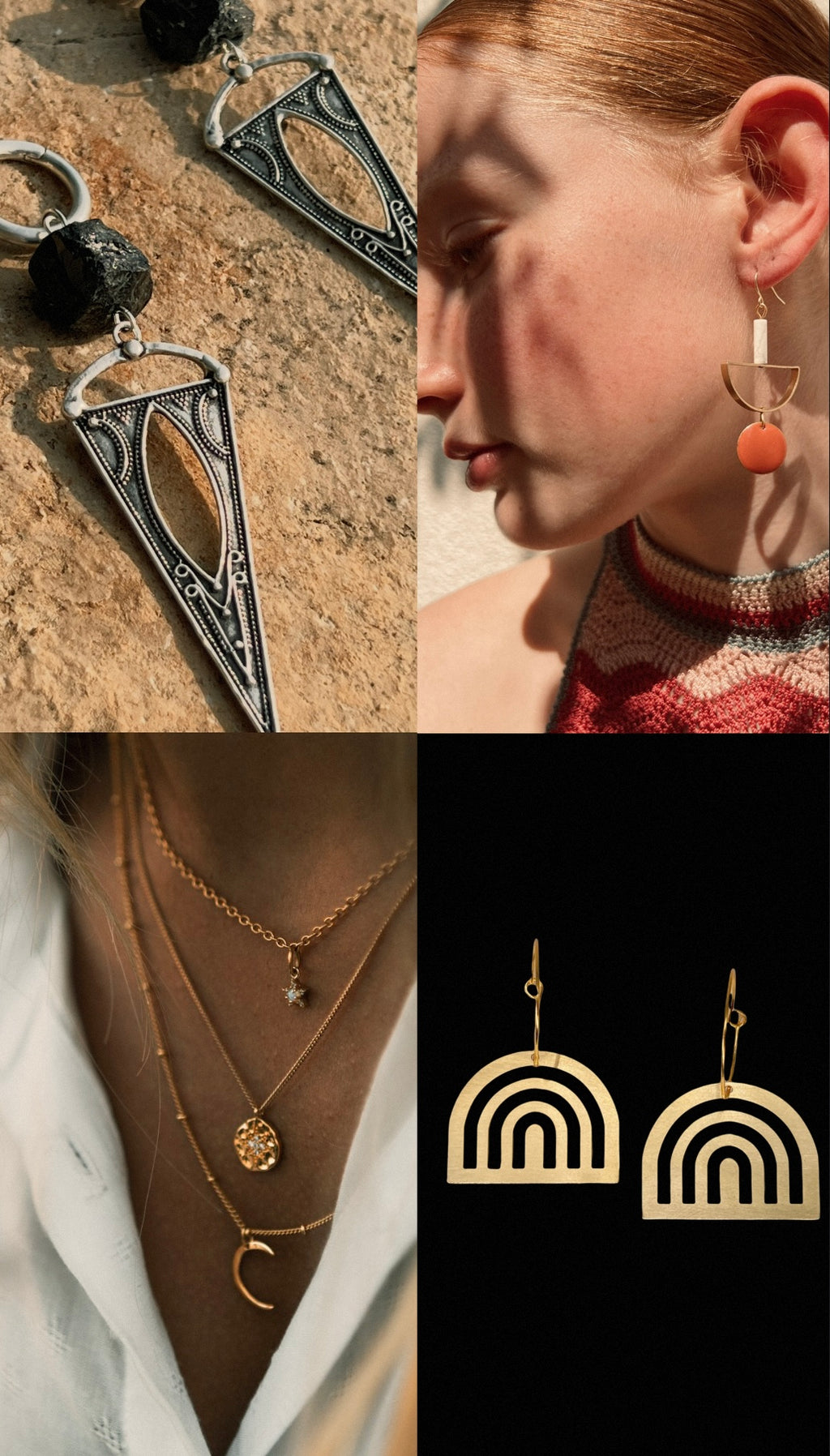 AMMM statement earrings Bogen Ohrringe
