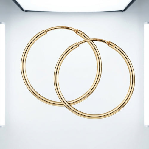 Hoop earrings — Floating Composition | Generated by Modelize