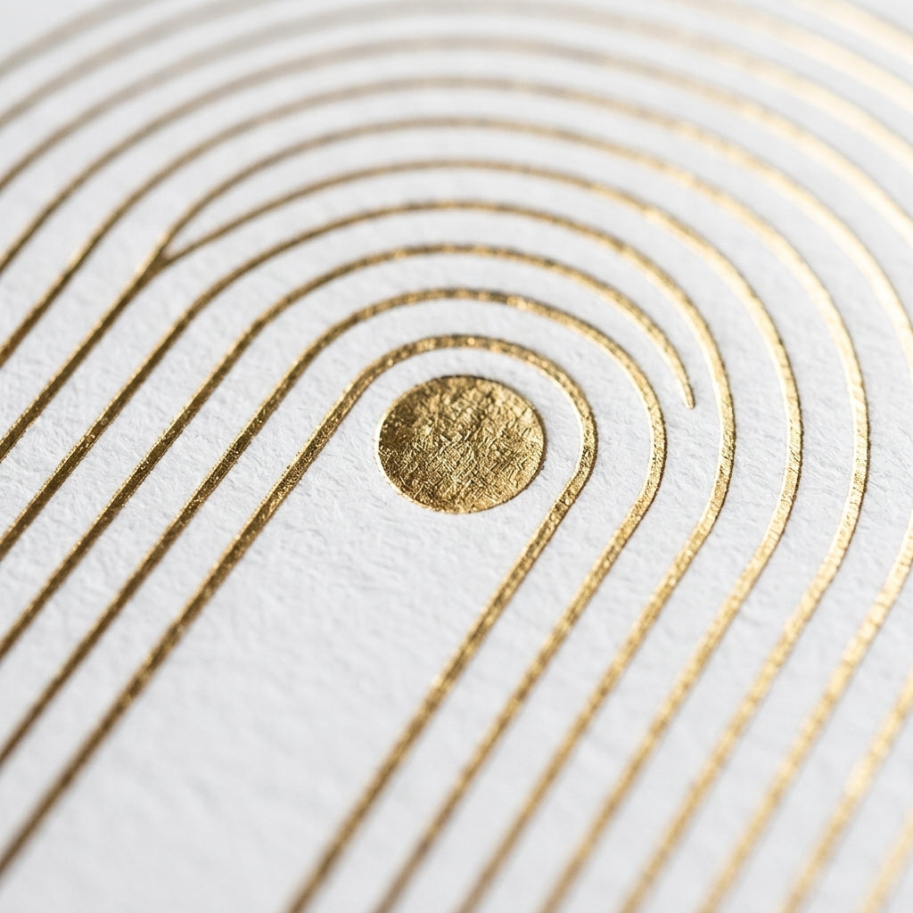 Gift Voucher — Foil Detail Close-up | Generated by Modelize